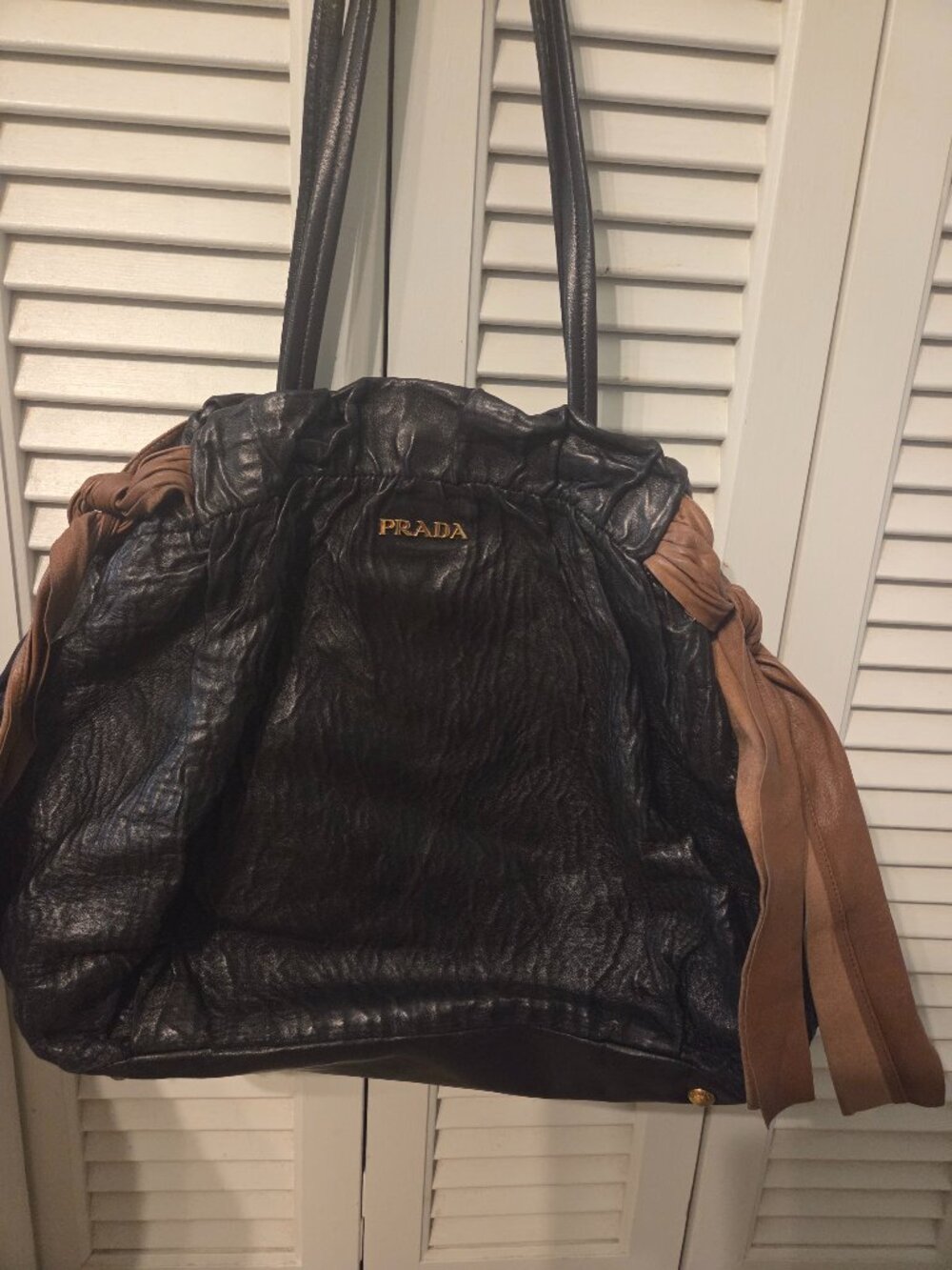 Prada large hobo bag